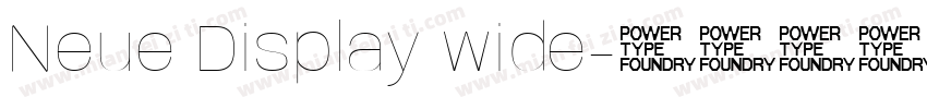 Neue Display wide字体转换